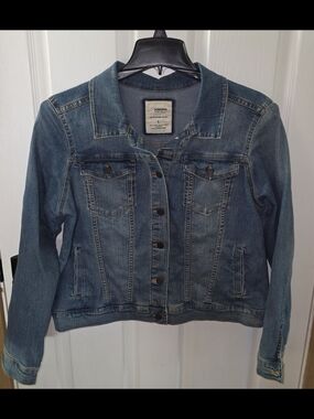 Sonoma Blue Distressed Denim Jacket - Classic Women's Jean Coat
